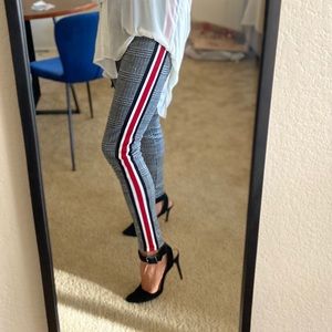 Red Stripe Leggings